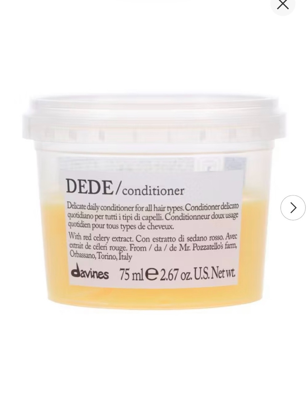 Davines DEDE Conditioner - Delicate for all hair types